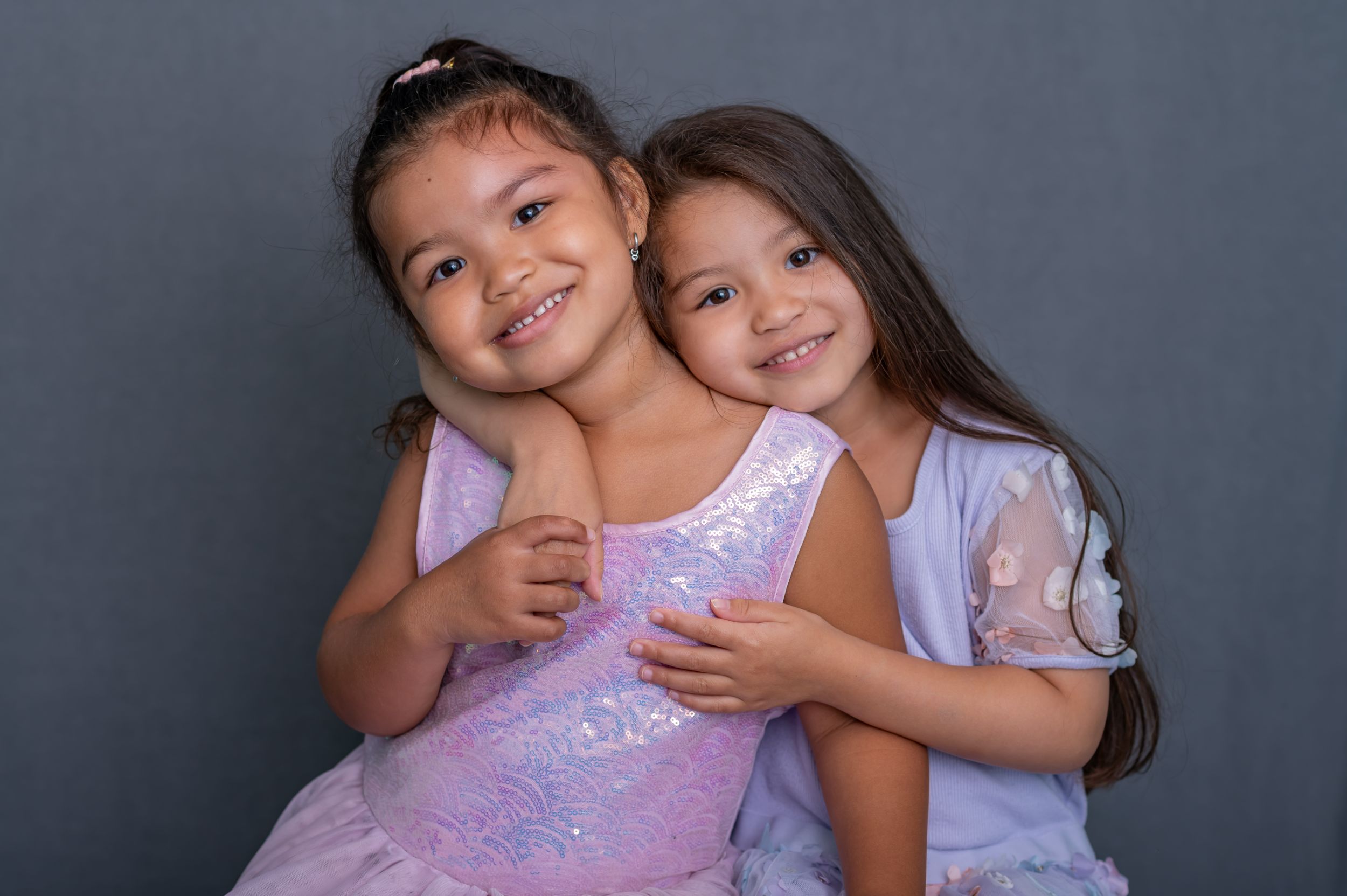 Children smiling together during school photo day, Greater Vancouver school photography by Amy Williams